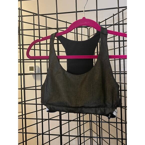 Koral Beta Obscure Leathered Texture Women's Bra Sz XS - Picture 2 of 5